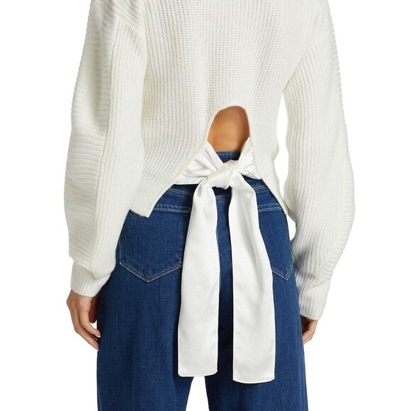 Design History Rib Knit Tie Back Sweater - Picture 2 of 7